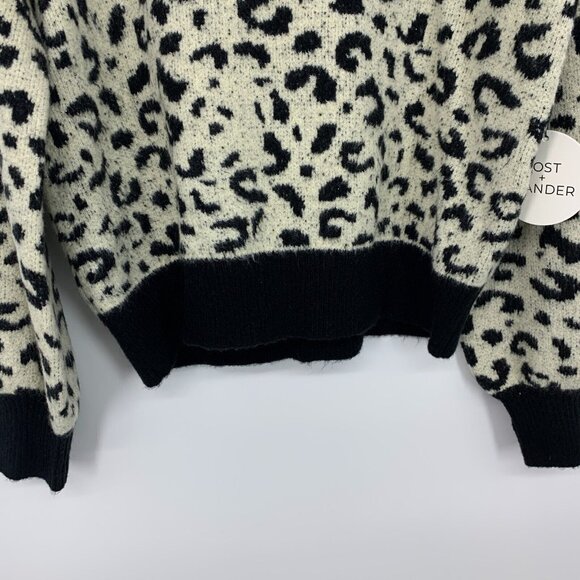 Lost + Wander Sweater My Dearest Leopard Mock Neck - Picture 5 of 9